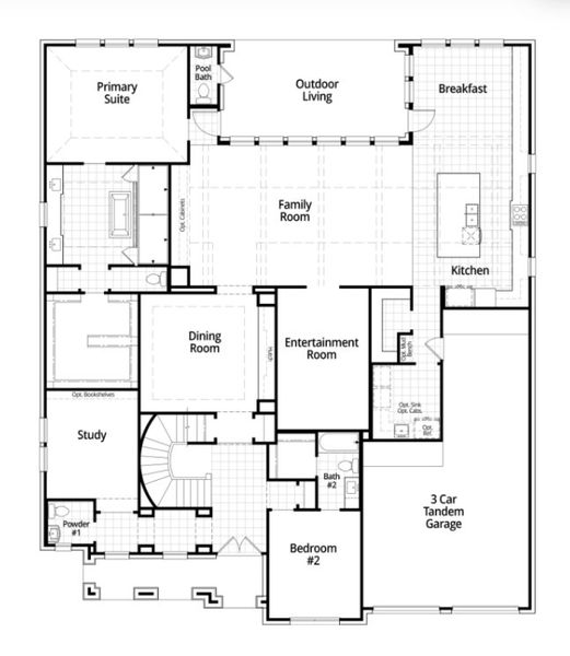 2D floor plan layout for the Altamura by Highland Homes in Fulbrook on Fulshear Creek, Fulshear, TX (Image 21). 2D floor plan layout for the Altamura by Highland Homes in Fulbrook on Fulshear Creek, Fulshear, TX (Image 21).