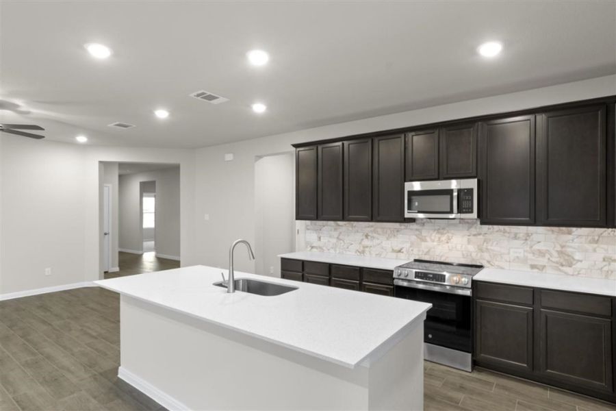 Furnished interior view inside a new home in Grande Estates, Bertram (Image 7). Furnished interior view inside a new home in Grande Estates, Bertram (Image 7).