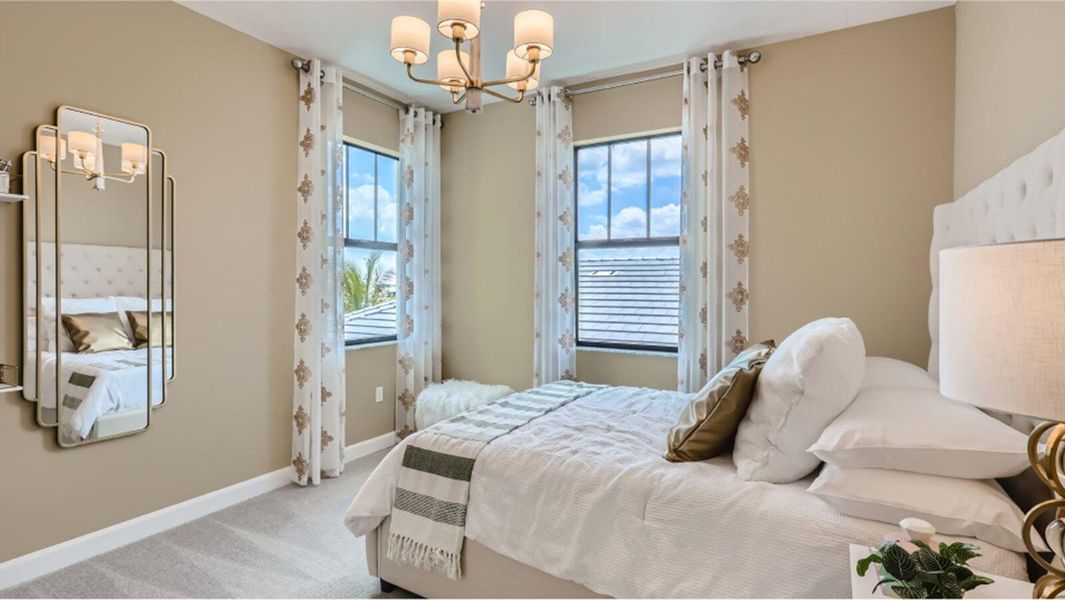 Furnished interior view inside a new home in Tesoro Club, Port St. Lucie (Image 3).