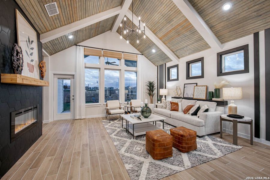 Furnished interior view inside a new home in Stream Waters, Seguin (Image 6).