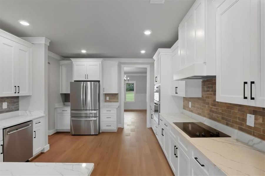 Furnished interior view inside a new home in , Monroe (Image 6). Furnished interior view inside a new home in , Monroe (Image 6).