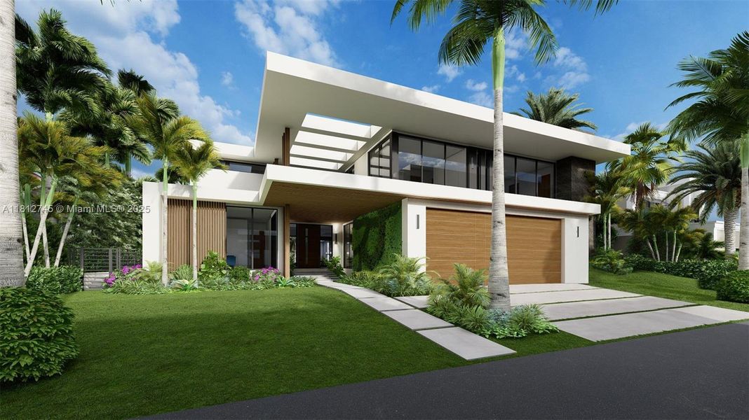Front exterior of a new home in , Fort Lauderdale, FL, highlighting curb appeal (Image 5).