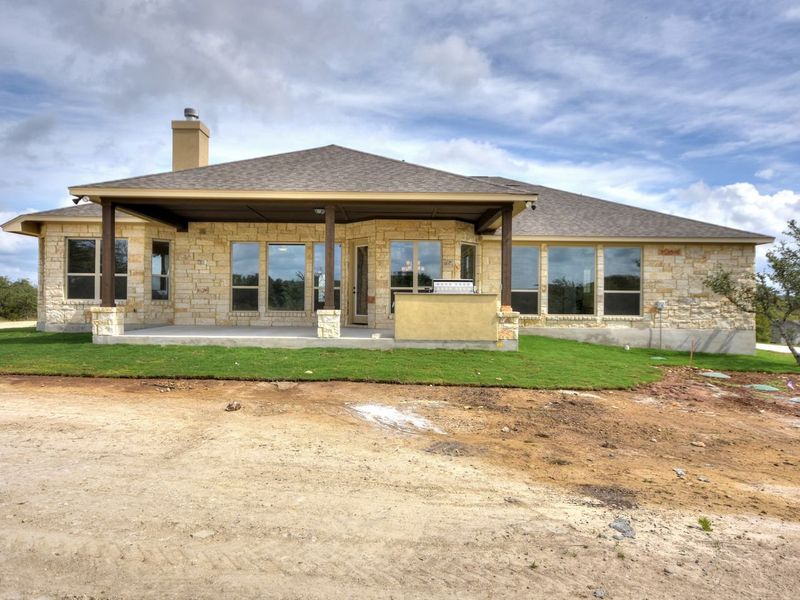 Representative exterior details of a home built from the Madera II by Giddens Homes in Scofield Farms Estates, Georgetown (Image 102).