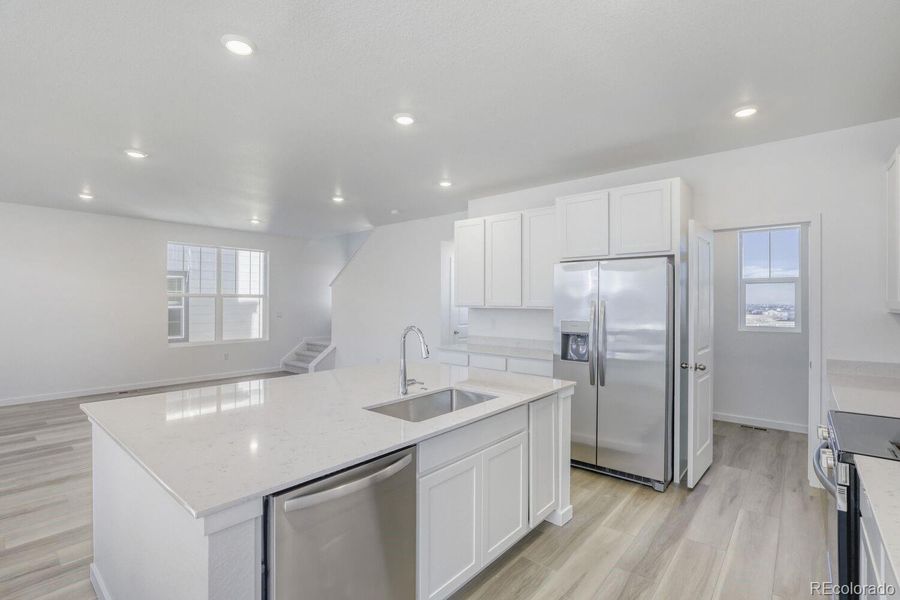 Furnished interior view inside a new home in Parterre, Thornton (Image 5). Furnished interior view inside a new home in Parterre, Thornton (Image 5).