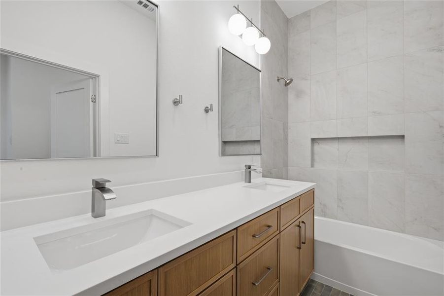 Furnished interior view inside a new home in , Dallas (Image 11). Furnished interior view inside a new home in , Dallas (Image 11).