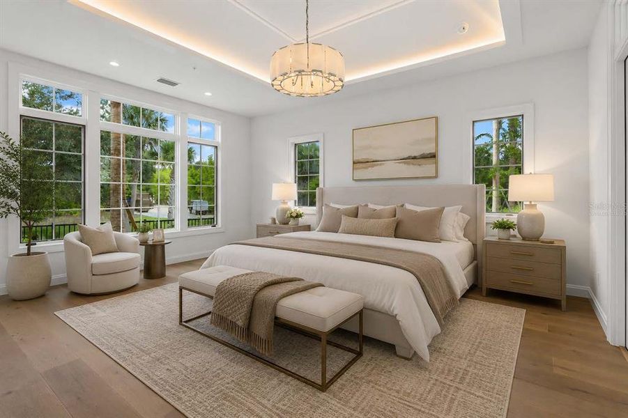 Furnished interior view inside a new home in , Orlando (Image 15).