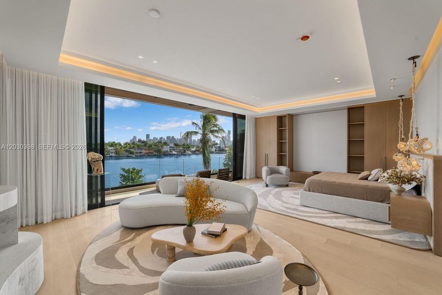 Furnished interior view inside a new home in , Miami Beach (Image 9).