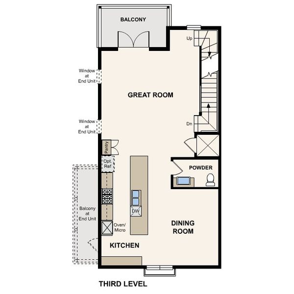 2D floor plan layout of this home in Breakwater Villas, St. Augustine, FL (Image 4).