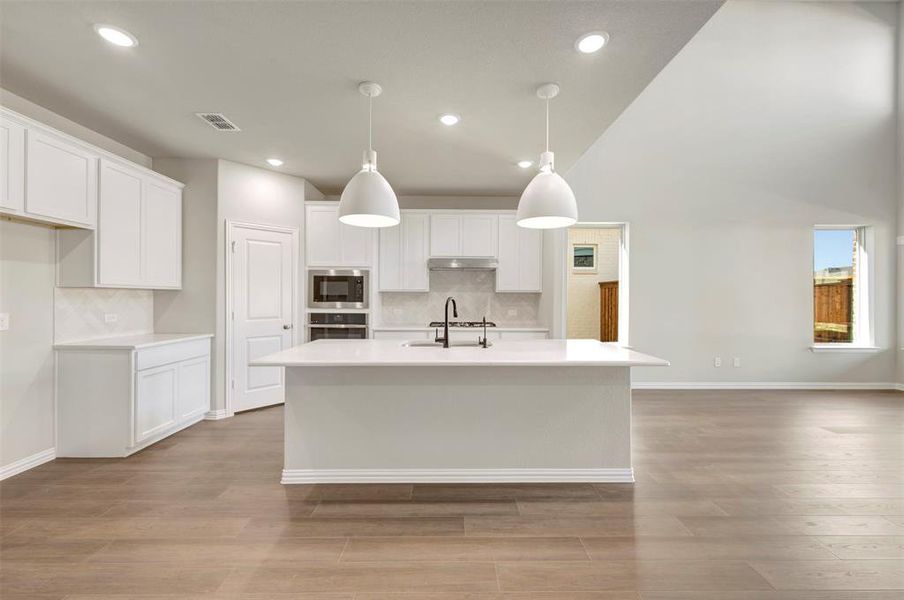 Furnished interior view inside a new home in Lily Creek at Sutton Fields, Aubrey (Image 11).