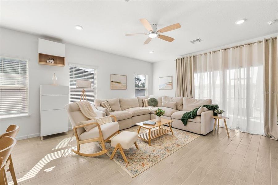 Furnished interior view inside a new home in Country Lane Estates, Williston (Image 32).