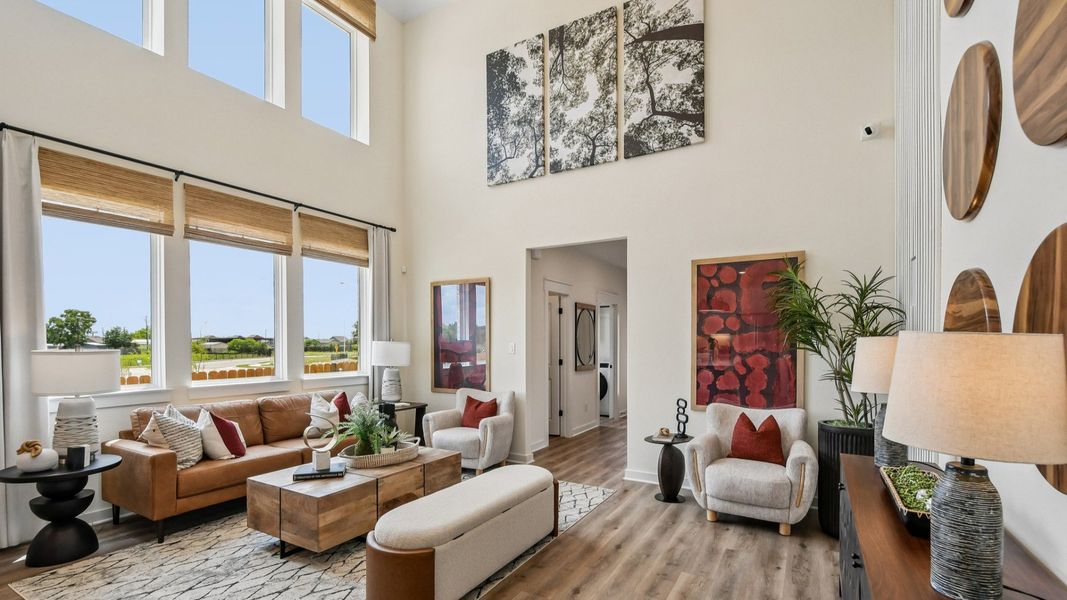 Representative furnished interior of a home built from the Orwell III by DRB Homes in Flora, Hutto (Image 17). Representative furnished interior of a home built from the Orwell III by DRB Homes in Flora, Hutto (Image 17).