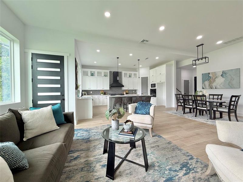 Furnished interior view inside a new home in , Fort Worth (Image 8).