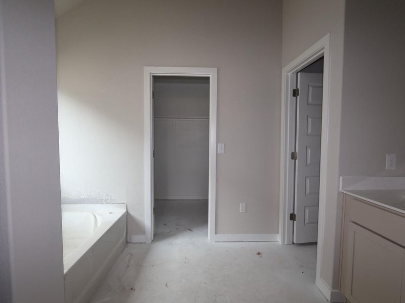 In-progress construction of a new home in Cascades at Onion Creek, Austin, TX (Image 11).