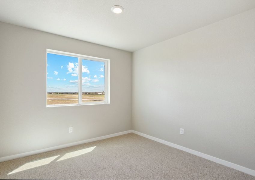 The secondary bedrooms have carpet.
