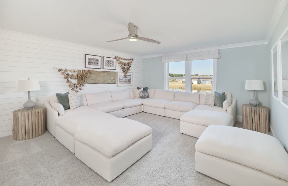 Watch movies in the multi - purpose upstairs loft. Watch movies in the multi - purpose upstairs loft.