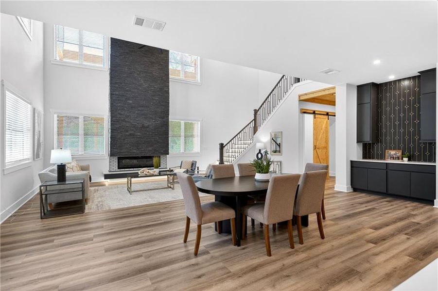 Furnished interior view inside a new home in , Dahlonega (Image 53).