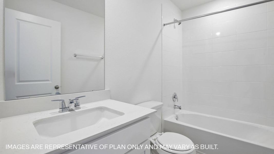 Furnished interior view inside a new home in Prairie Lakes, Buda (Image 10).