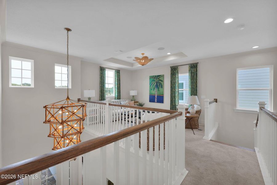 Furnished interior view inside a new home in Mariposa at EverRange 40' Series, Jacksonville (Image 57).