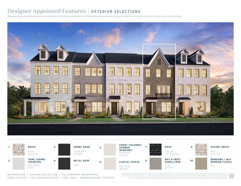 Sample of building materials used in homes in Meadowlark, Murfreesboro (Image 5). Sample of building materials used in homes in Meadowlark, Murfreesboro (Image 5).