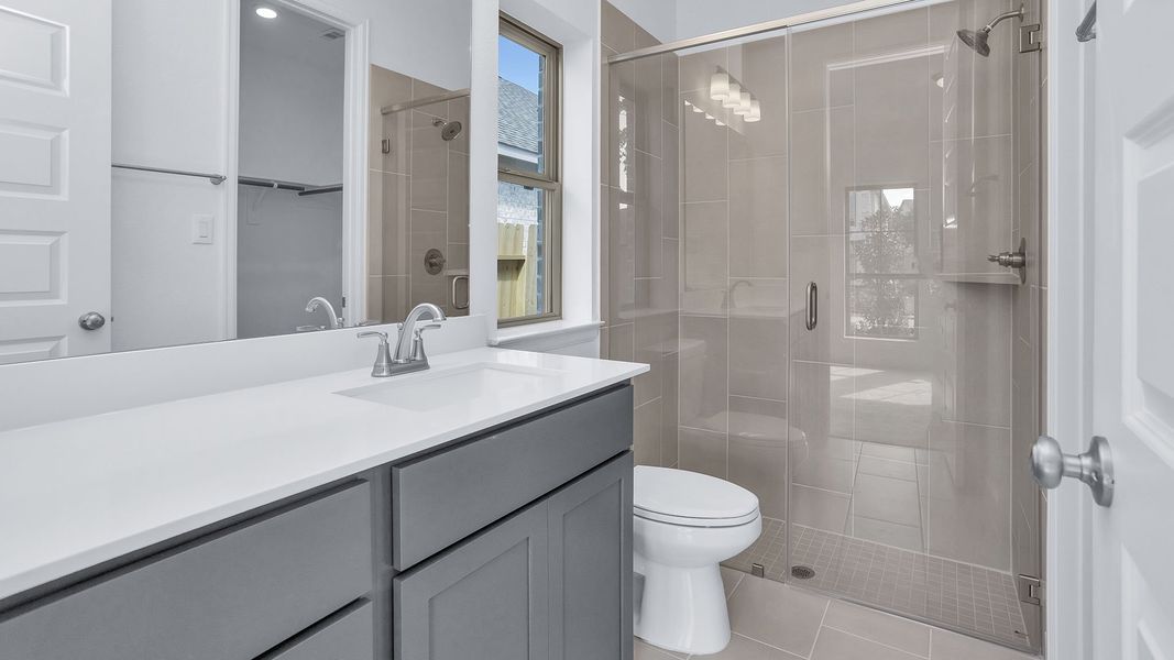 Furnished interior view inside a new home in Grand Central Park, Conroe (Image 6).
