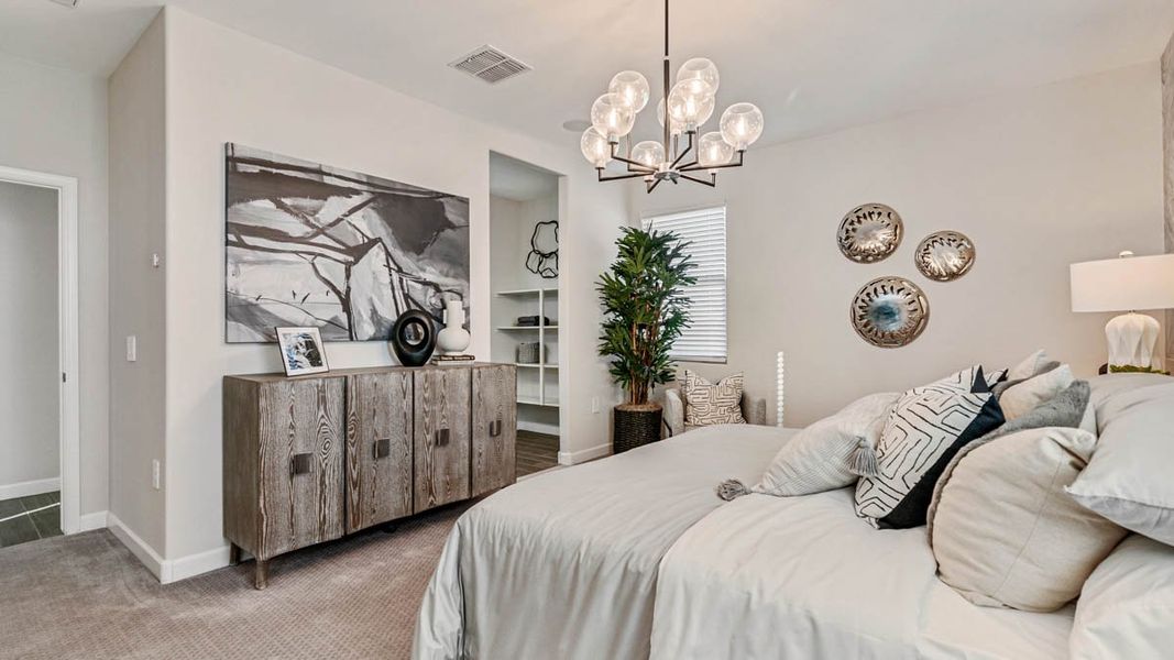 Furnished interior view inside a new home in Desert Moon Estates, Buckeye (Image 17).