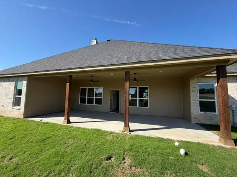Exterior details and patio area of a home in , Azle (Image 3).