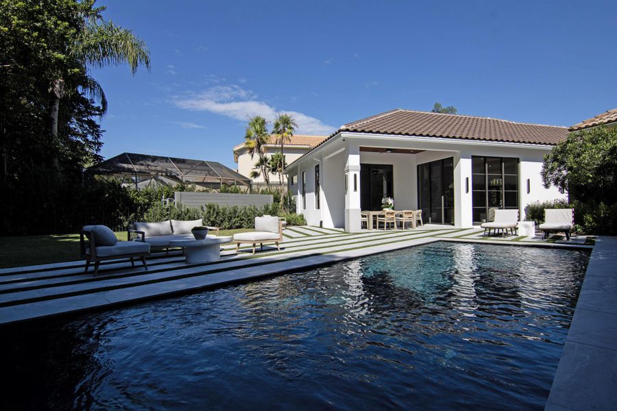 Exterior details and patio area of a home in , Wellington (Image 31).