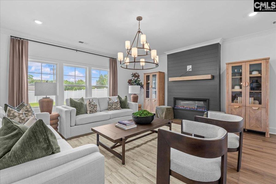 Furnished interior view inside a new home in Boykin Hills, Chapin (Image 7).