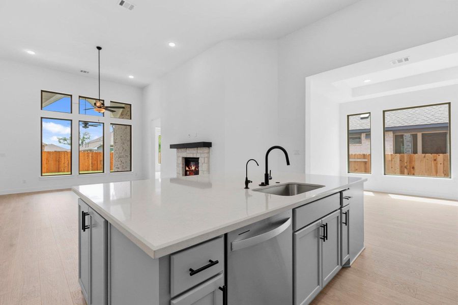 Open concept floorplan