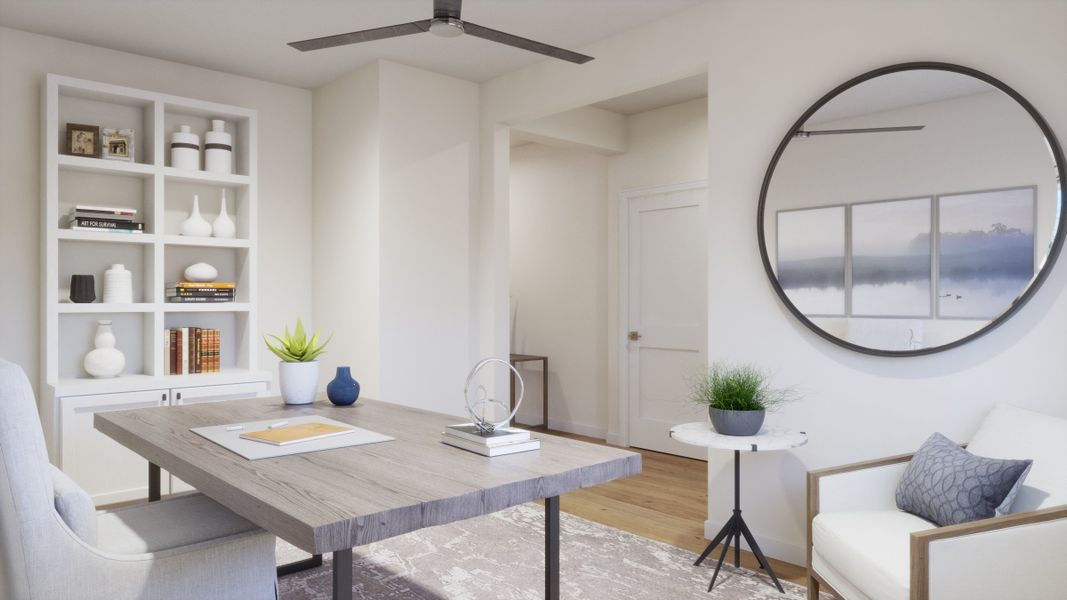 Furnished interior view inside a new home in Elara at Moonlight, Maricopa (Image 3). Furnished interior view inside a new home in Elara at Moonlight, Maricopa (Image 3).