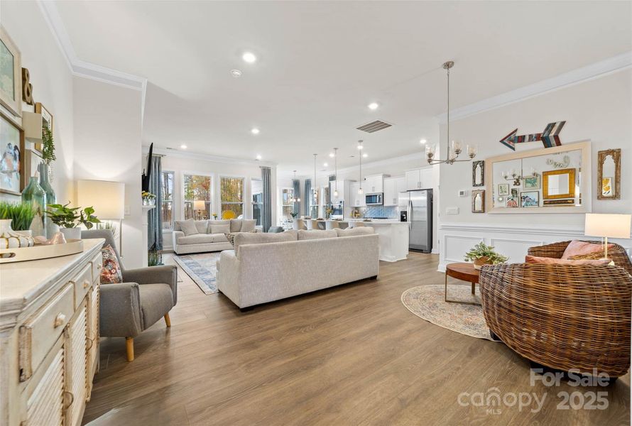 Furnished interior view inside a new home in The Vineyards on Lake Wylie, Charlotte (Image 17).