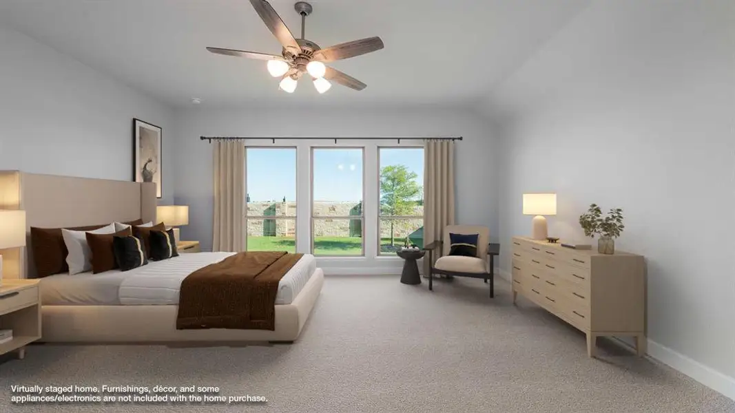 Furnished interior view inside a new home in Trinity Falls 45', McKinney (Image 11). Furnished interior view inside a new home in Trinity Falls 45', McKinney (Image 11).