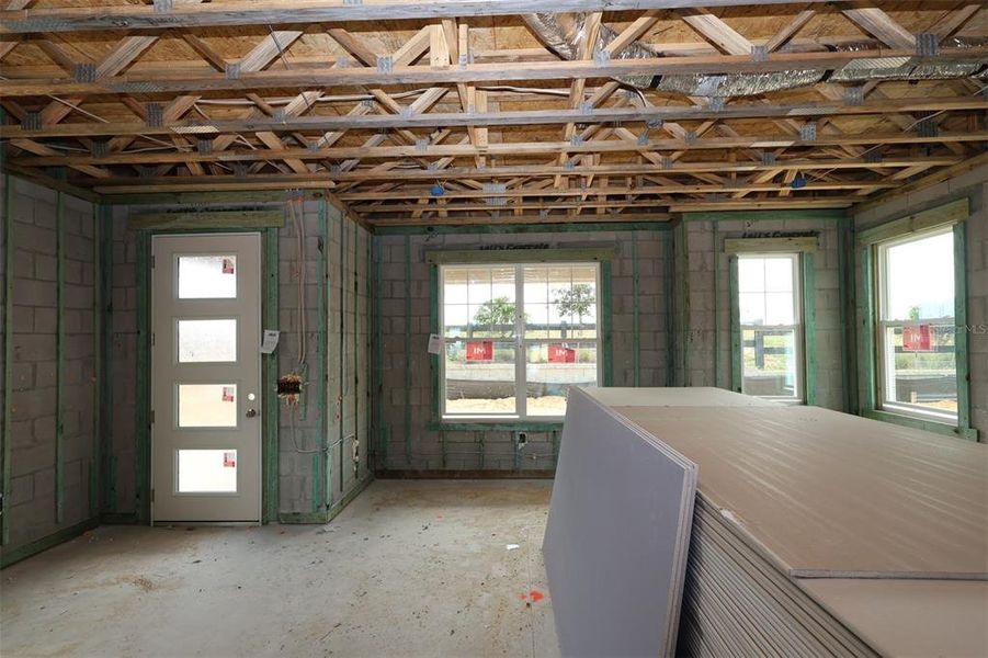 In-progress construction of a new home in Lake Star at Ovation, Winter Garden, FL (Image 8).