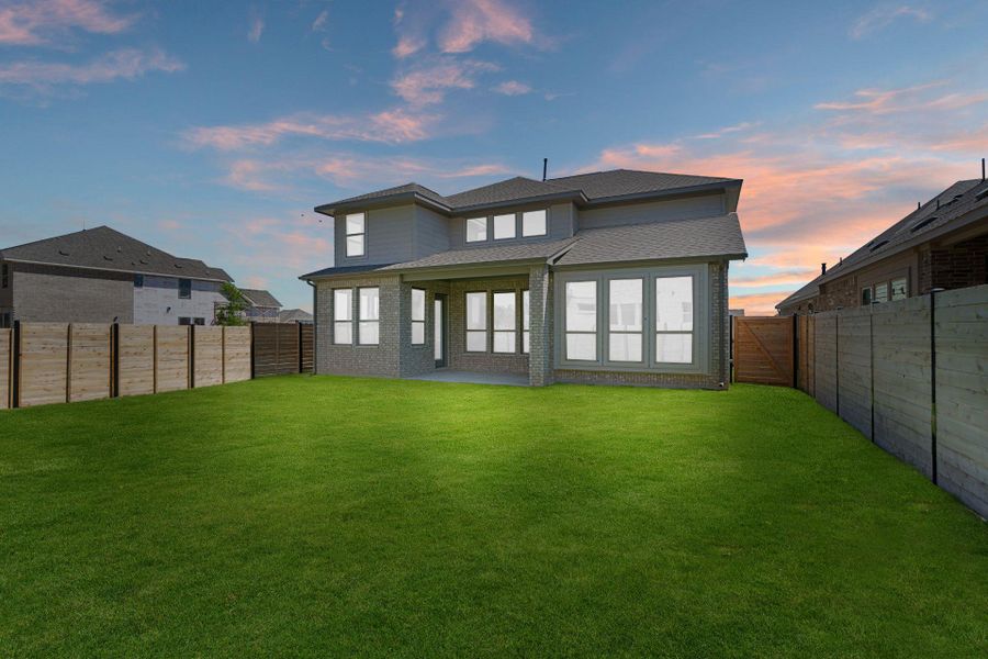 Rear of Home and Private Backyard - Representative Photo