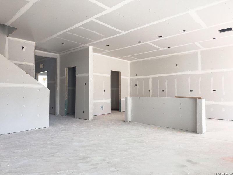 In-progress construction of a new home in Cordova Trails, Seguin, TX (Image 23).