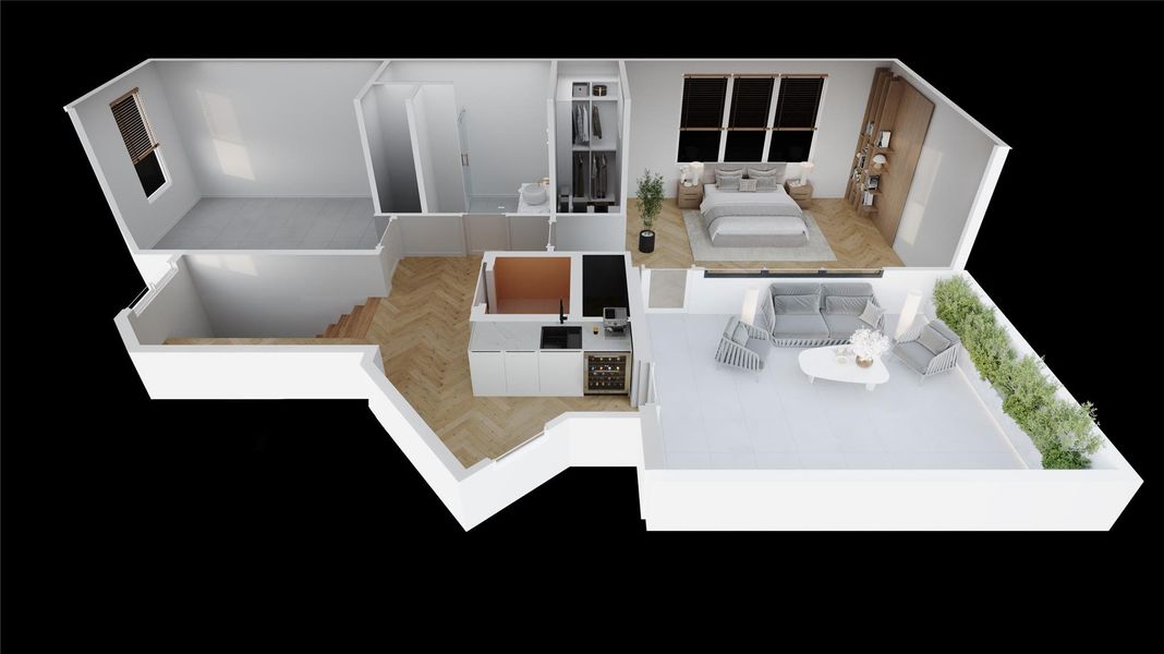 2D floor plan layout of this home in , Houston, TX (Image 7).