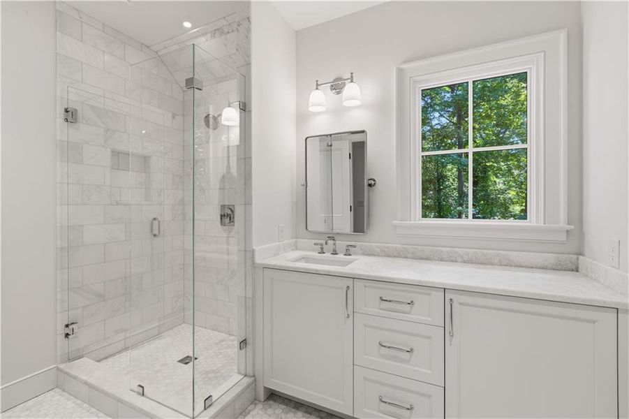 Furnished interior view inside a new home in , Atlanta (Image 22).