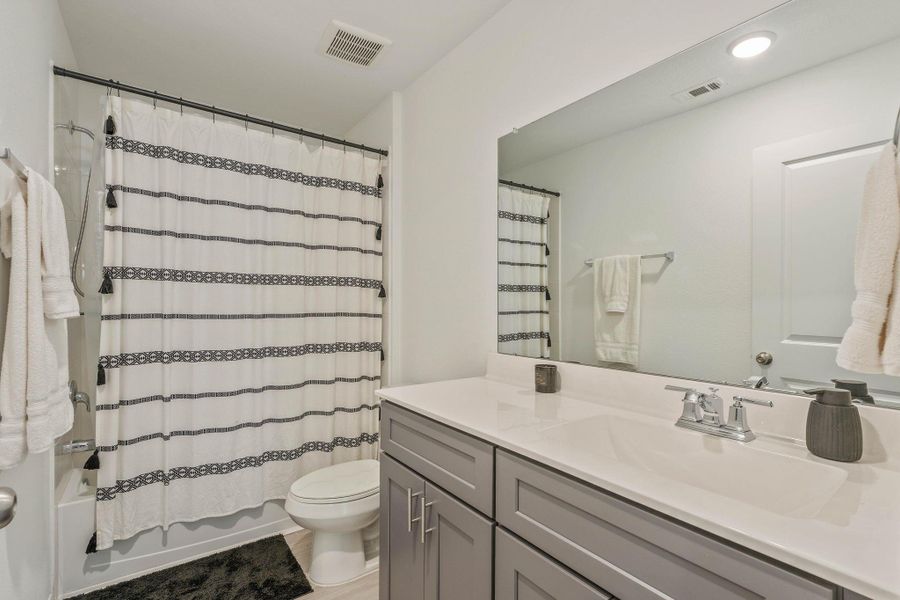 Furnished interior view inside a new home in Myrtle Gardens, Magnolia (Image 16). Furnished interior view inside a new home in Myrtle Gardens, Magnolia (Image 16).