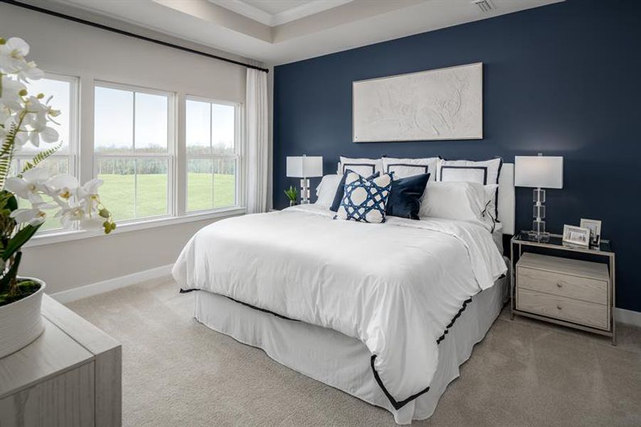Representative furnished interior of a home built from the Serenade 4 Bedroom by Ryan Homes in Creek Water Townhomes, Fort Mill (Image 8).