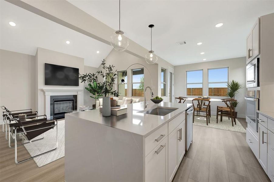 Furnished interior view inside a new home in Heritage Ranch, Sherman (Image 11).