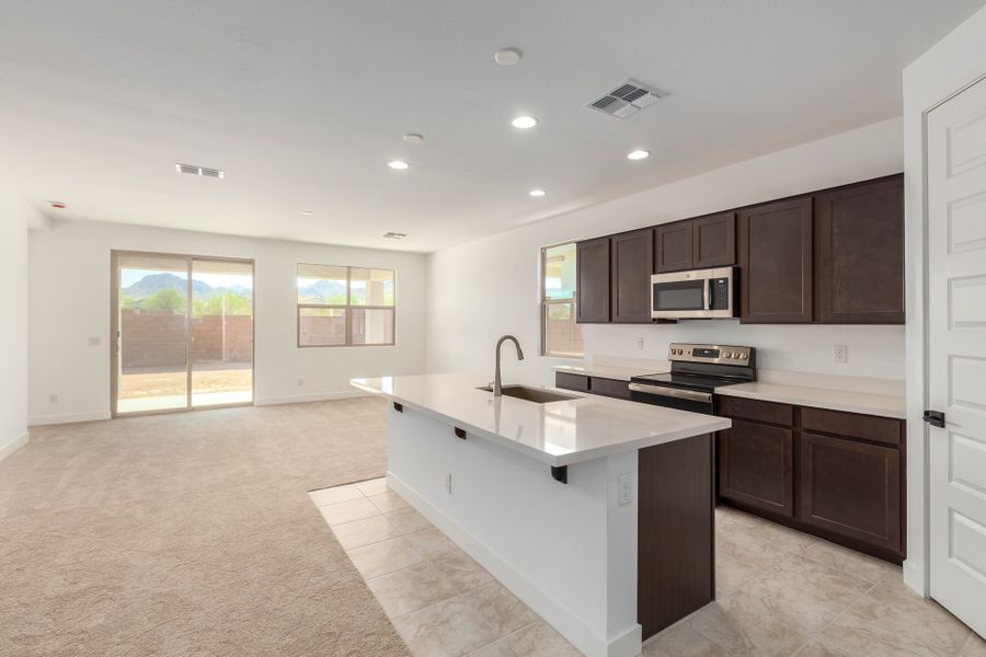 Furnished interior view inside a new home in Estrella, Goodyear (Image 2). Furnished interior view inside a new home in Estrella, Goodyear (Image 2).