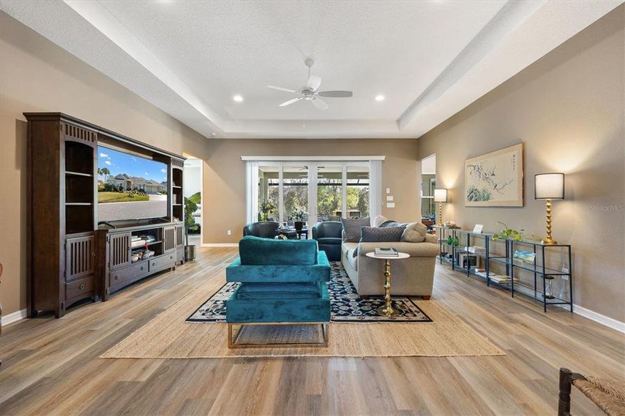 Furnished interior view inside a new home in , The Villages (Image 43).