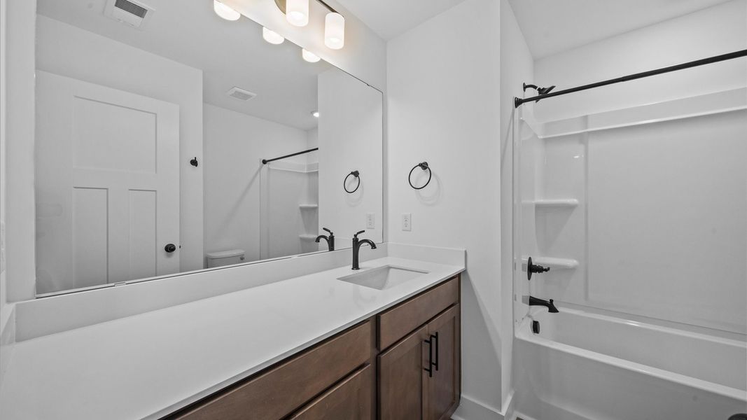 Furnished interior view inside a new home in Hickory Heights, Greenville (Image 14). Furnished interior view inside a new home in Hickory Heights, Greenville (Image 14).
