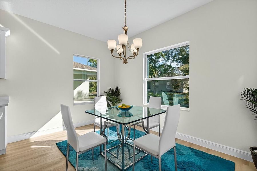 Furnished interior view inside a new home in , Vero Beach (Image 9). Furnished interior view inside a new home in , Vero Beach (Image 9).