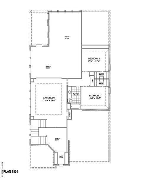 Plan 1534 2nd Floor Plan 1534 2nd Floor
