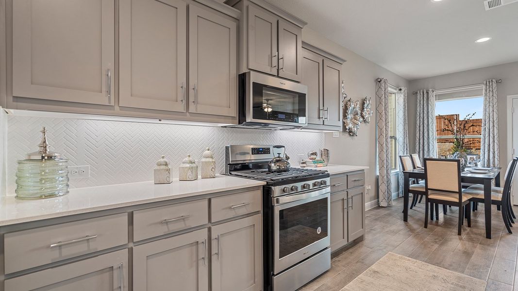 Furnished interior view inside a new home in Bluestem, Rhome (Image 9).