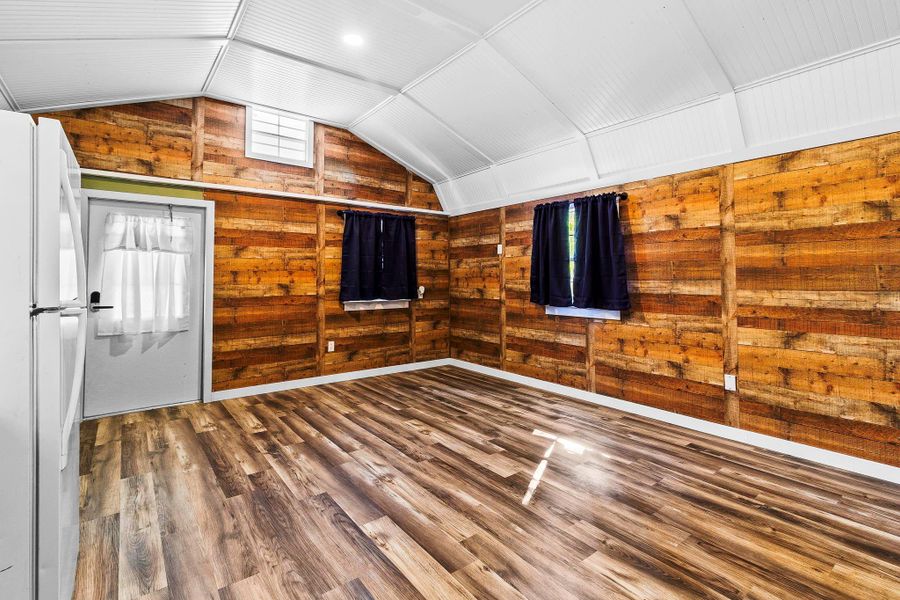 Looking from kitchen into living area Looking from kitchen into living area