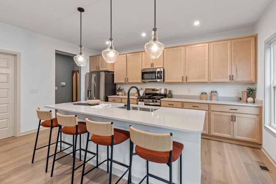 Representative furnished interior of a home built from the Fairfax by Fischer Homes in Bridle Run, Louisville (Image 7).