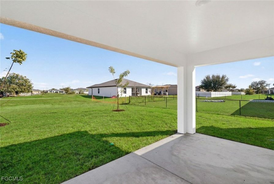 Exterior details and patio area of a home in Cape Coral, Cape Coral (Image 2). Exterior details and patio area of a home in Cape Coral, Cape Coral (Image 2).