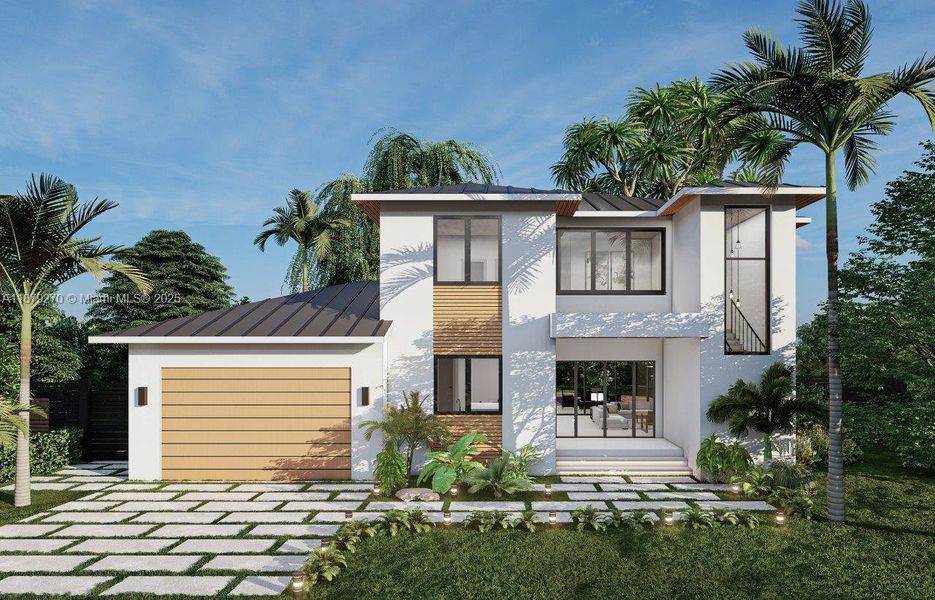 Front exterior of a new home in , North Miami, FL, highlighting curb appeal (Image 2). Front exterior of a new home in , North Miami, FL, highlighting curb appeal (Image 2).